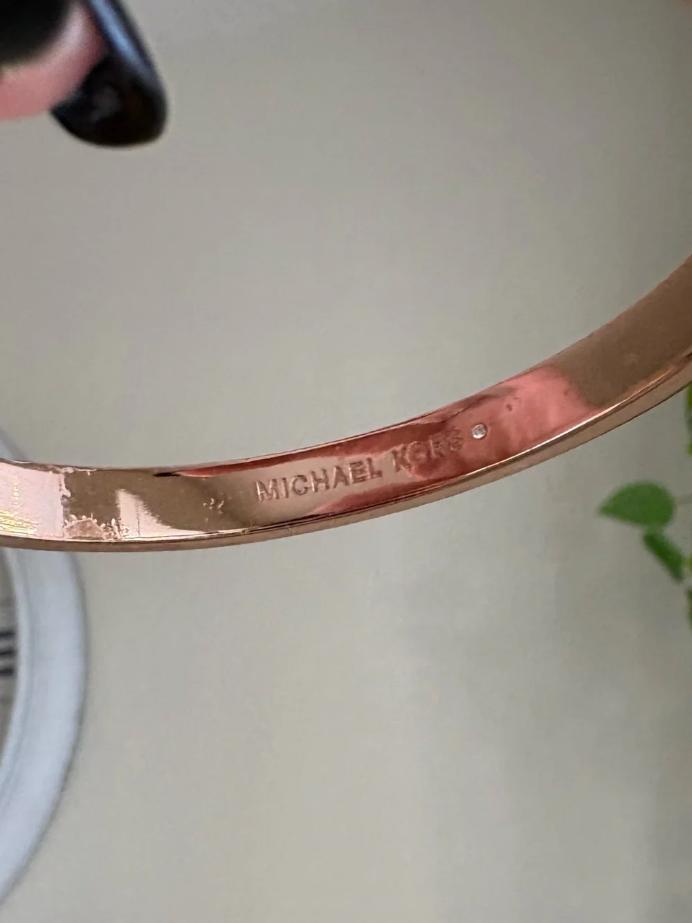 Michael Kors Pink Logo Bangle Bracelet